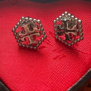 Tory Burch Silver Stud Earrings